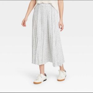 Target A New Day Midi Pleated A-Line Skirt XS